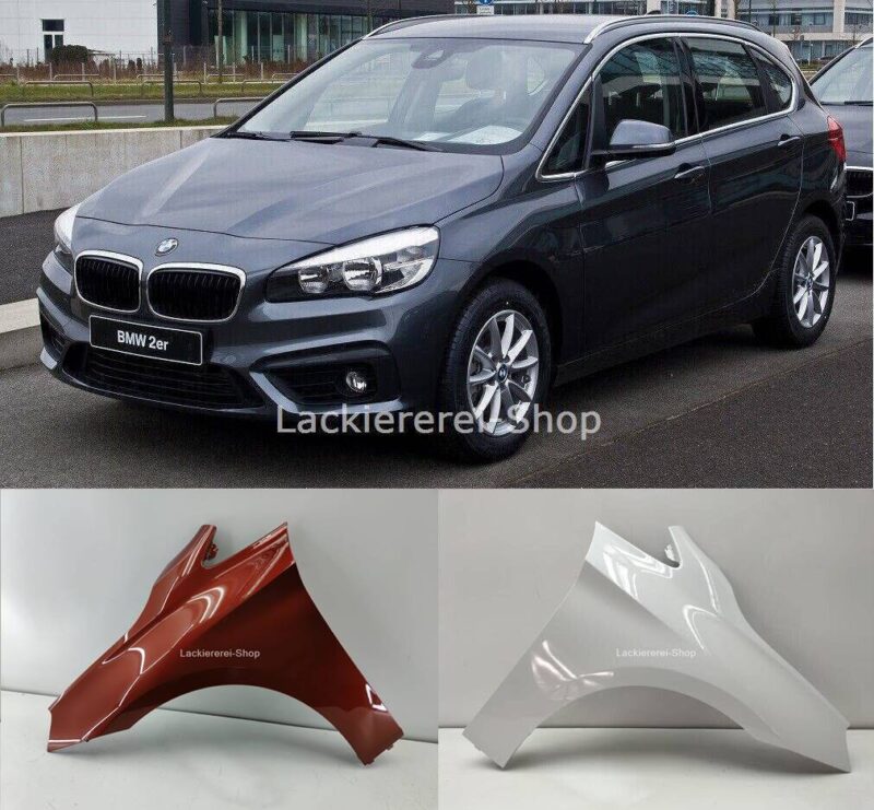 KOTFLÜGEL VORNE LACKIERT IN WUNSCHFARBE NEU für BMW 2 F45/F46 2014-2022