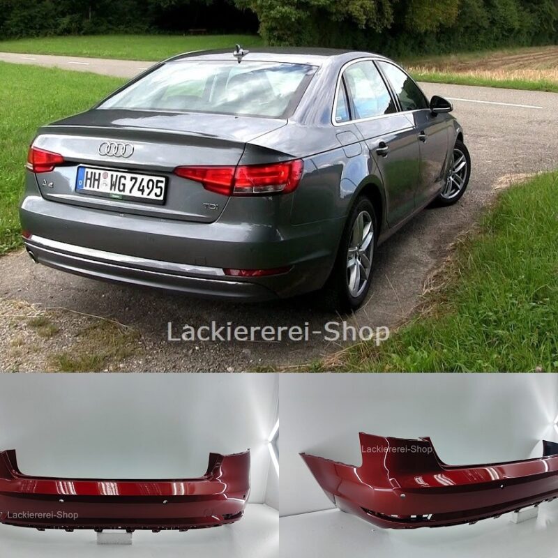 STOßSTANGE HINTEN LACKIERT IN WUNSCHFARBE NEU für Audi A4 B9 2015-2019