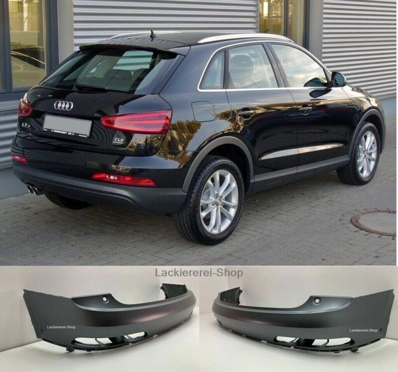 Audi Q3 11-14 STOßSTANGE HINTEN OBERTEIL LACKIERT IN WUNSCHFARBE, ORIGINALTEIL, LAGERWARE