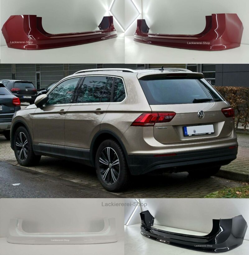 STOßSTANGE HINTEN LACKIERT IN WUNSCHFARBE NEU passend für VW Tiguan 2016-2020