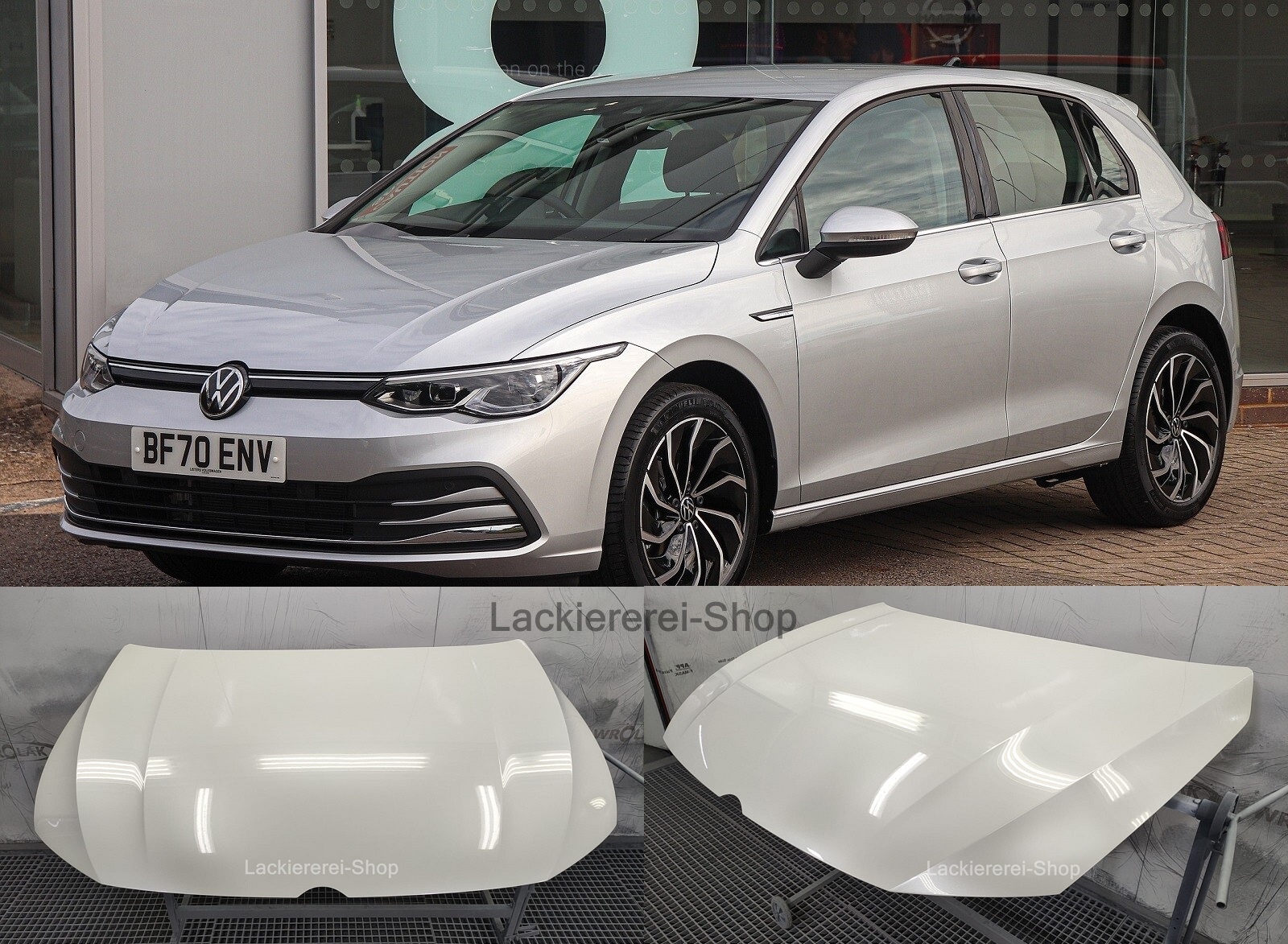 MOTORHAUBE LACKIERT IN WUNSCHFARBE NEU für VW Golf VIII ab 2019-