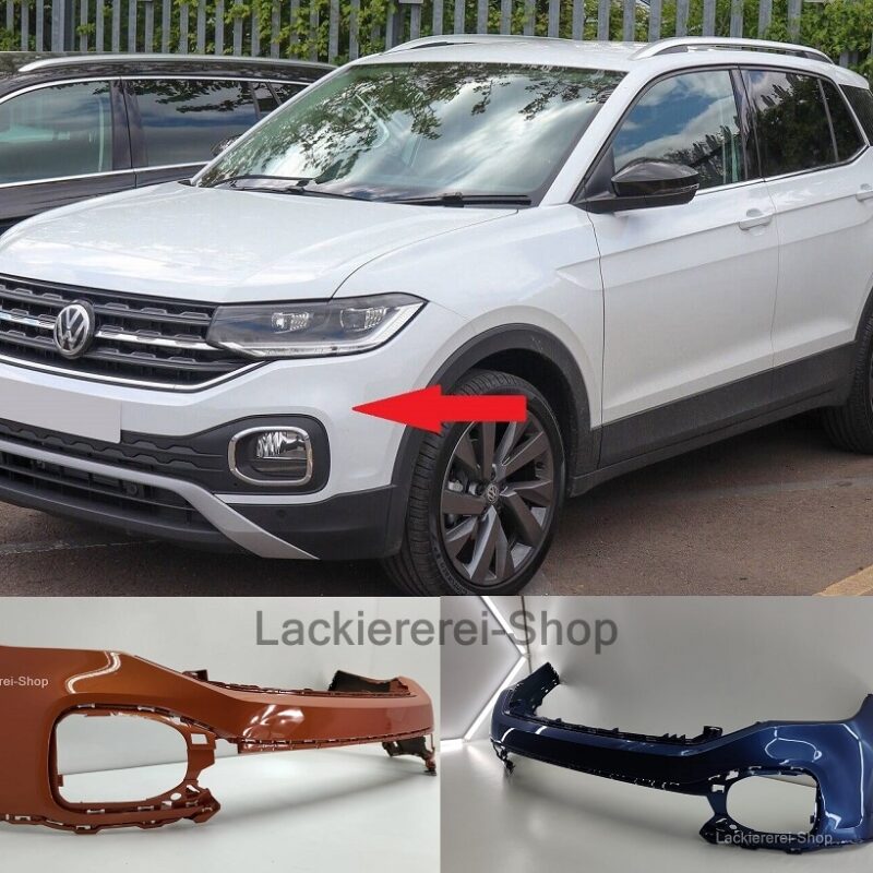 STOßSTANGE VORNE LACKIERT IN WUNSCHFARBE NEU für VW T-Cross 2018-2023
