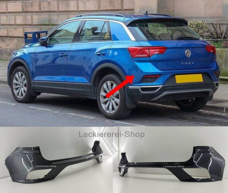 STOßSTANGE HINTEN LACKIERT IN WUNSCHFARBE NEU für VW T-Roc 2017-2021