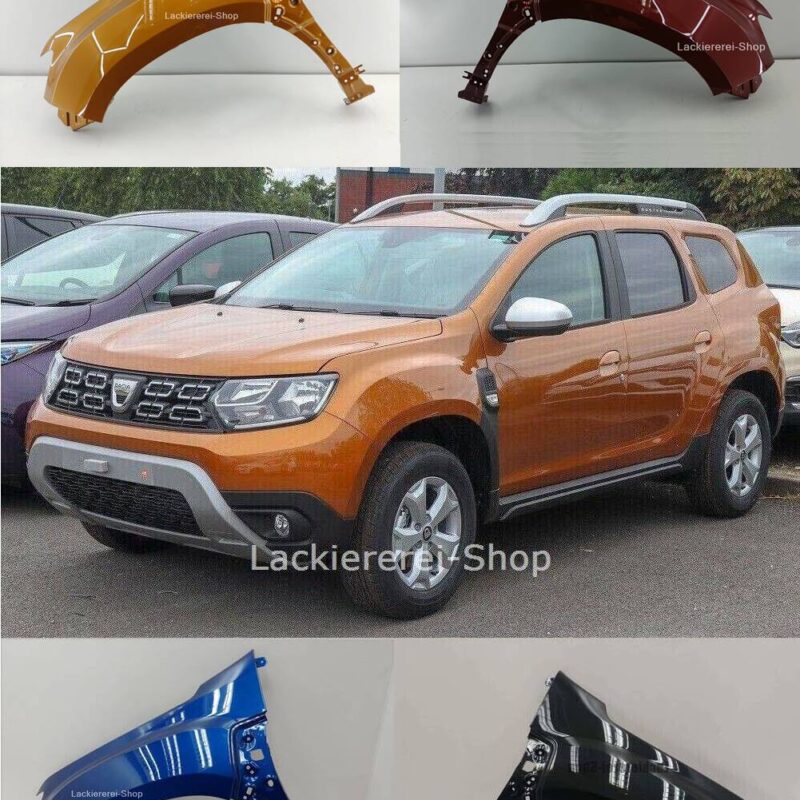 KOTFLÜGEL VORNE LACKIERT IN WUNSCHFARBE NEU für Dacia Duster 2 2017-2024