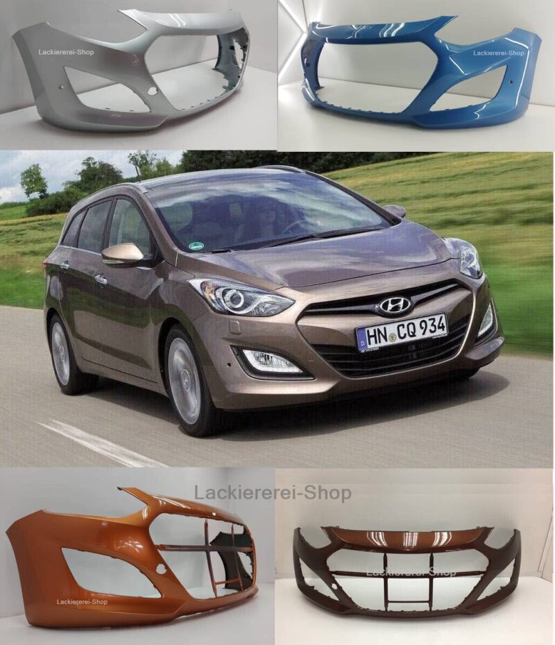 STOßSTANGE VORNE LACKIERT IN WUNSCHFARBE NEU für Hyundai i30 2012-2016 mit PDC/SRA