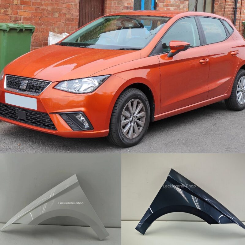 KOTFLÜGEL VORNE LACKIERT IN WUNSCHFARBE für Seat Ibiza 2017-   NEU