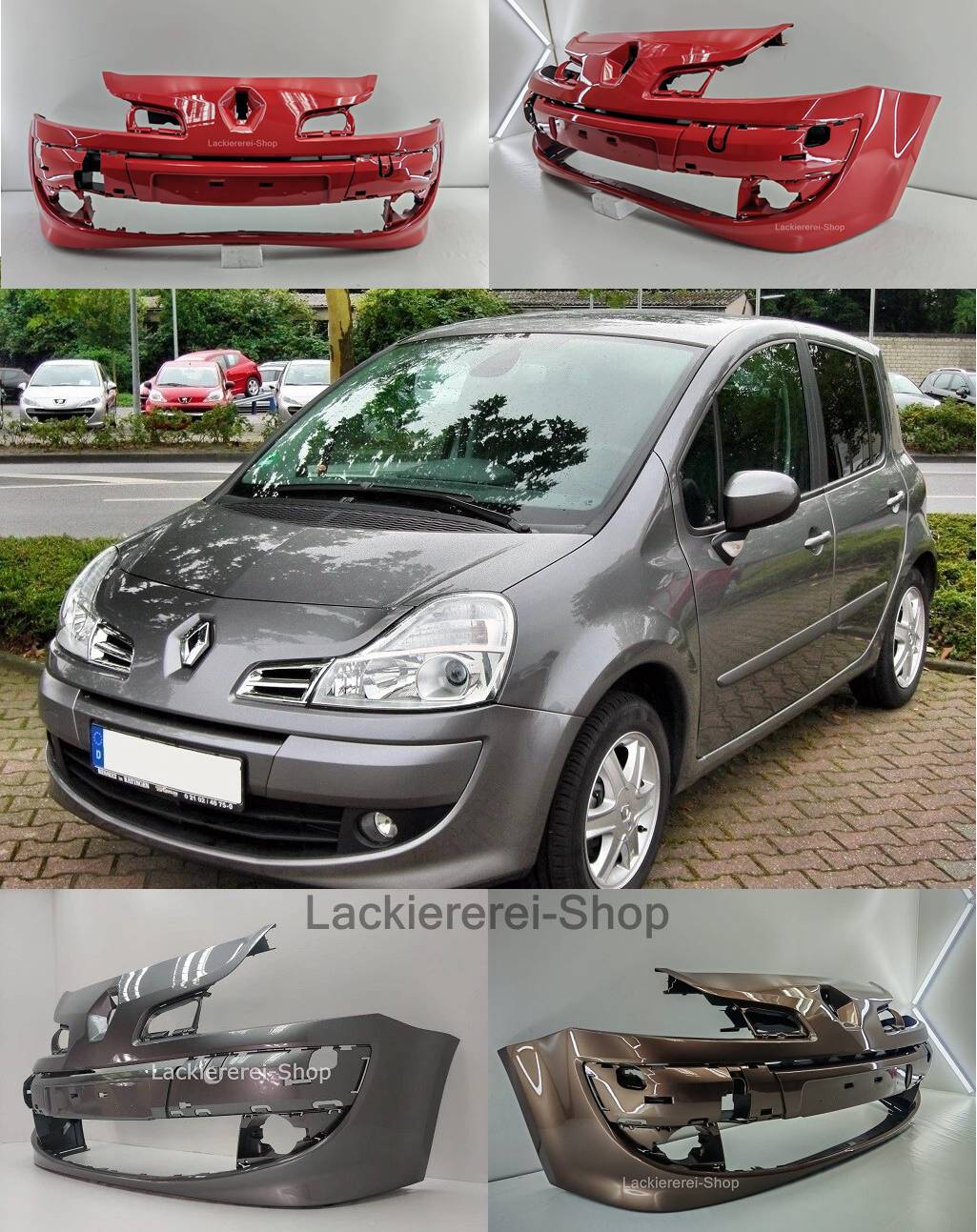 RENAULT MODUS 2008-2012 STOßSTANGE VORNE LACKIERT IN WUNSCHFARBE ORIGINALTEIL