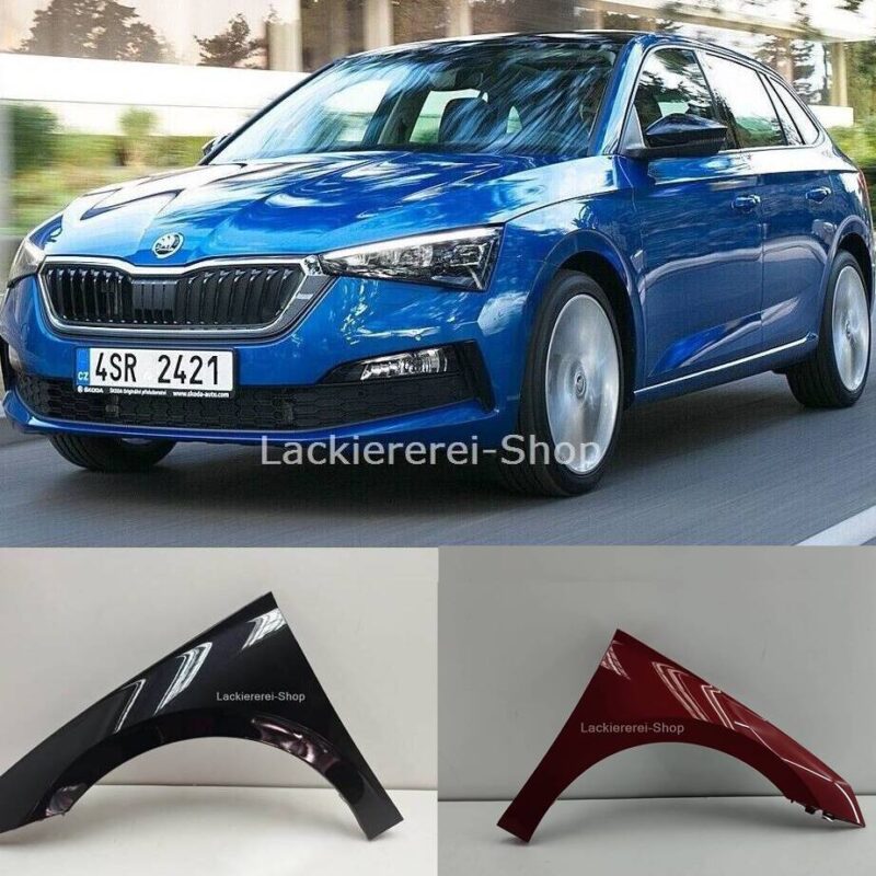 KOTFLÜGEL VORNE LACKIERT IN WUNSCHFARBE NEU für Skoda Scala 2019-