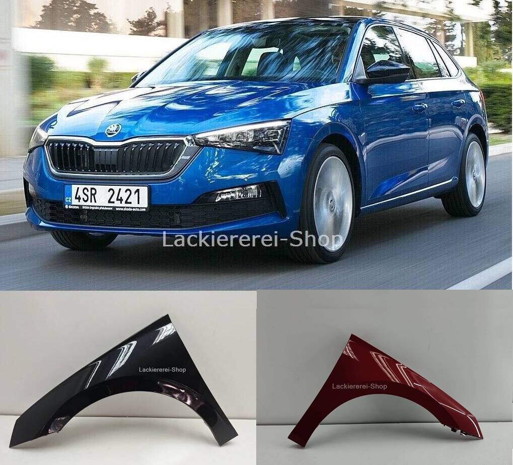 KOTFLÜGEL VORNE LACKIERT IN WUNSCHFARBE NEU für Skoda Scala 2019-
