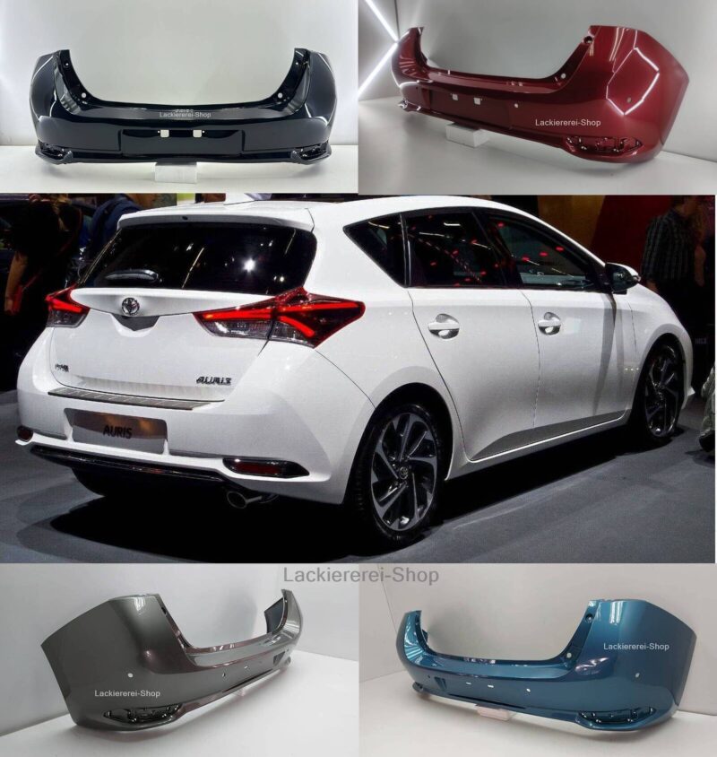 STOßSTANGE HINTEN LACKIERT IN WUNSCHFARBE NEU für Toyota Auris 2015-2019