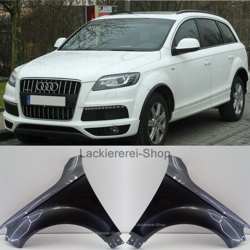 KOTFLÜGEL VORNE LACKIERT IN WUNSCHFARBE NEU für Audi Q7 2005-2015 (ALU)