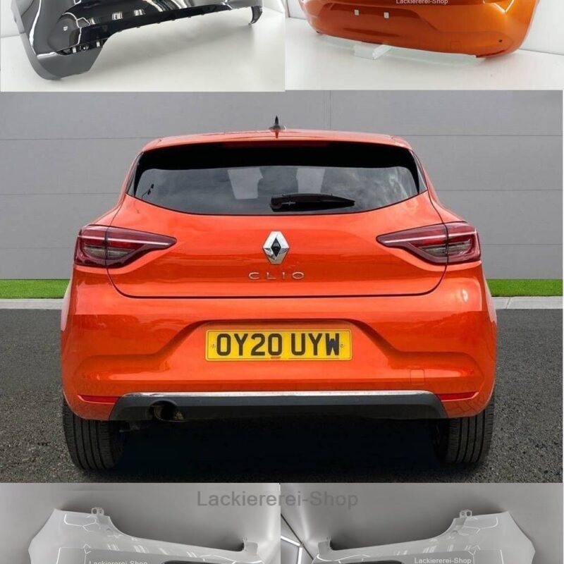 STOßSTANGE HINTEN LACKIERT IN WUNSCHFARBE NEU für Renault Clio V 2019-