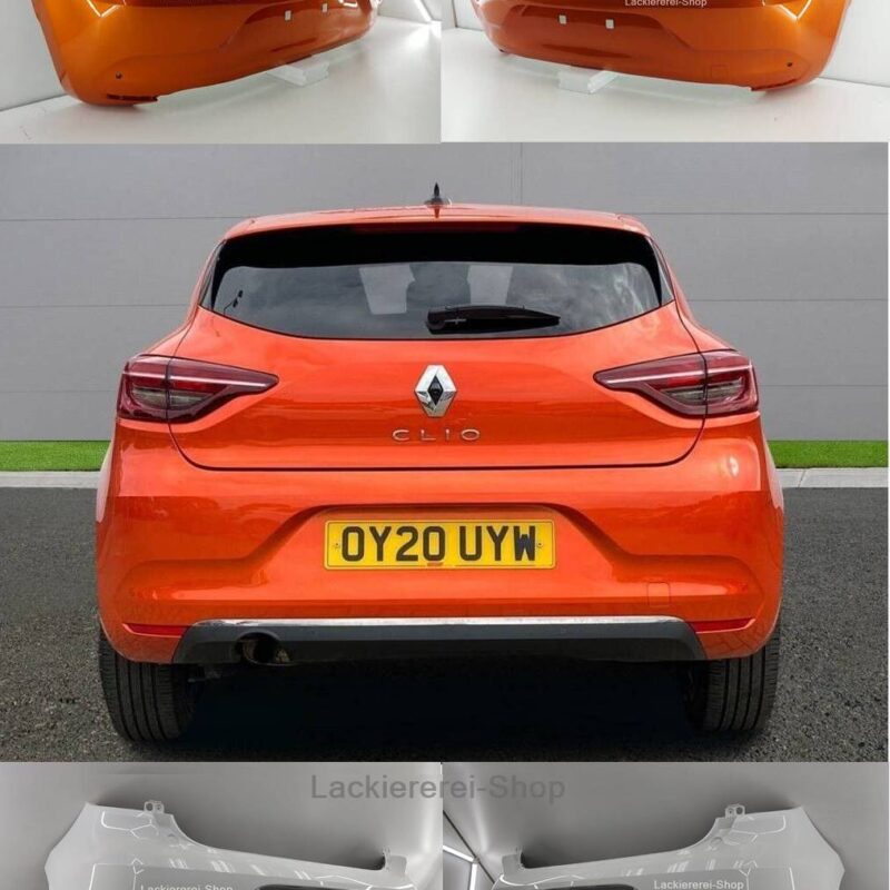 STOßSTANGE HINTEN LACKIERT IN WUNSCHFARBE NEU für Renault Clio V 2019-