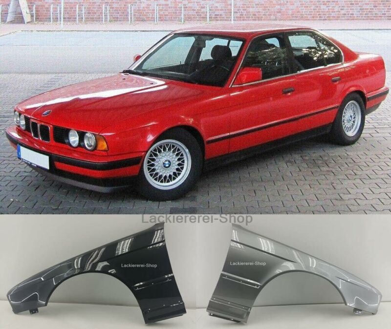 KOTFLÜGEL VORNE LACKIERT IN WUNSCHFARBE NEU passend für BMW 5er E34 1987-1996