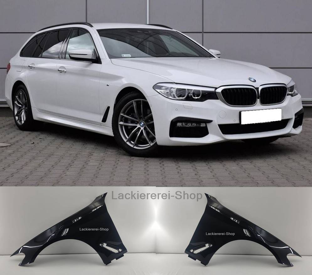 KOTFLÜGEL VORNE (ALU) LACKIERT IN WUNSCHFARBE NEU für BMW 5er G30/G31