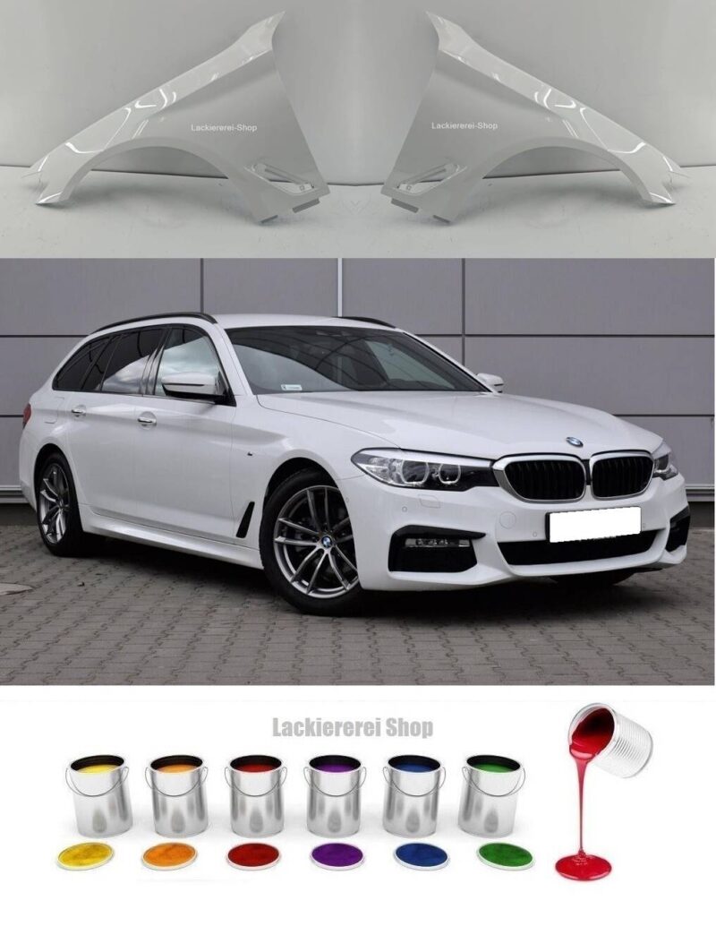 KOTFLÜGEL VORNE (ALU) LACKIERT IN WUNSCHFARBE NEU für BMW 5er G30/G31