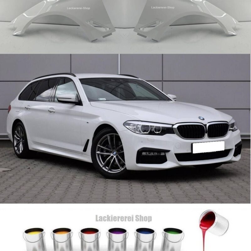 KOTFLÜGEL VORNE (ALU) LACKIERT IN WUNSCHFARBE NEU für BMW 5er G30/G31