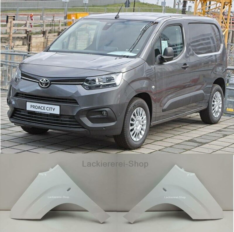 KOTFLÜGEL VORNE LACKIERT IN WUNSCHFARBE NEU für Berlingo, Partner, Proace City, Combo E ab 2018