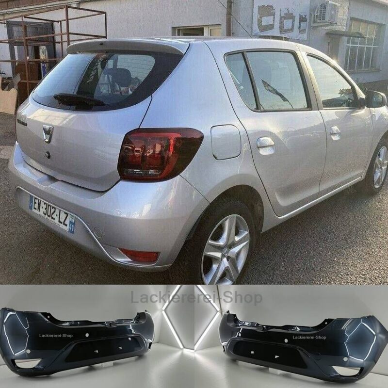 STOßSTANGE HINTEN LACKIERT IN WUNSCHFARBE NEU für Dacia Sandero 2017-2021