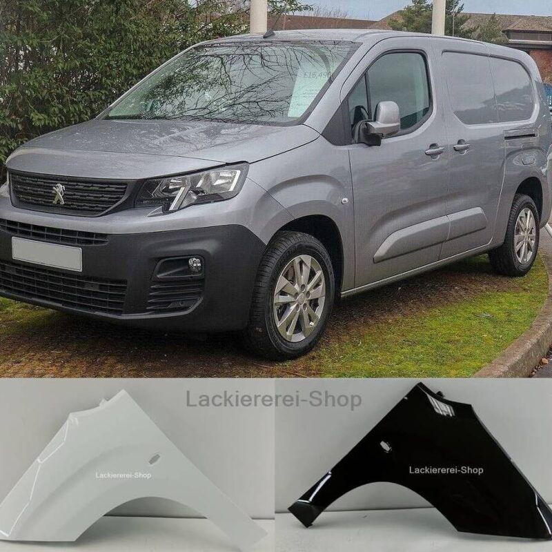 KOTFLÜGEL VORNE LACKIERT IN WUNSCHFARBE NEU für Peugeot Partner/Rifter 2018-