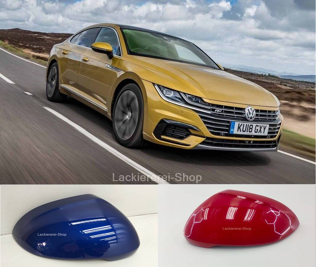 AUßENSPIEGEL KAPPE/GEHÄUSE LACKIERT IN WUNSCHFARBE NEU für VW Arteon