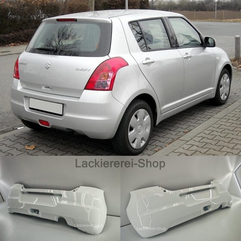 STOßSTANGE HINTEN LACKIERT IN WUNSCHFARBE NEU für Suzuki Swift III 2008-2010