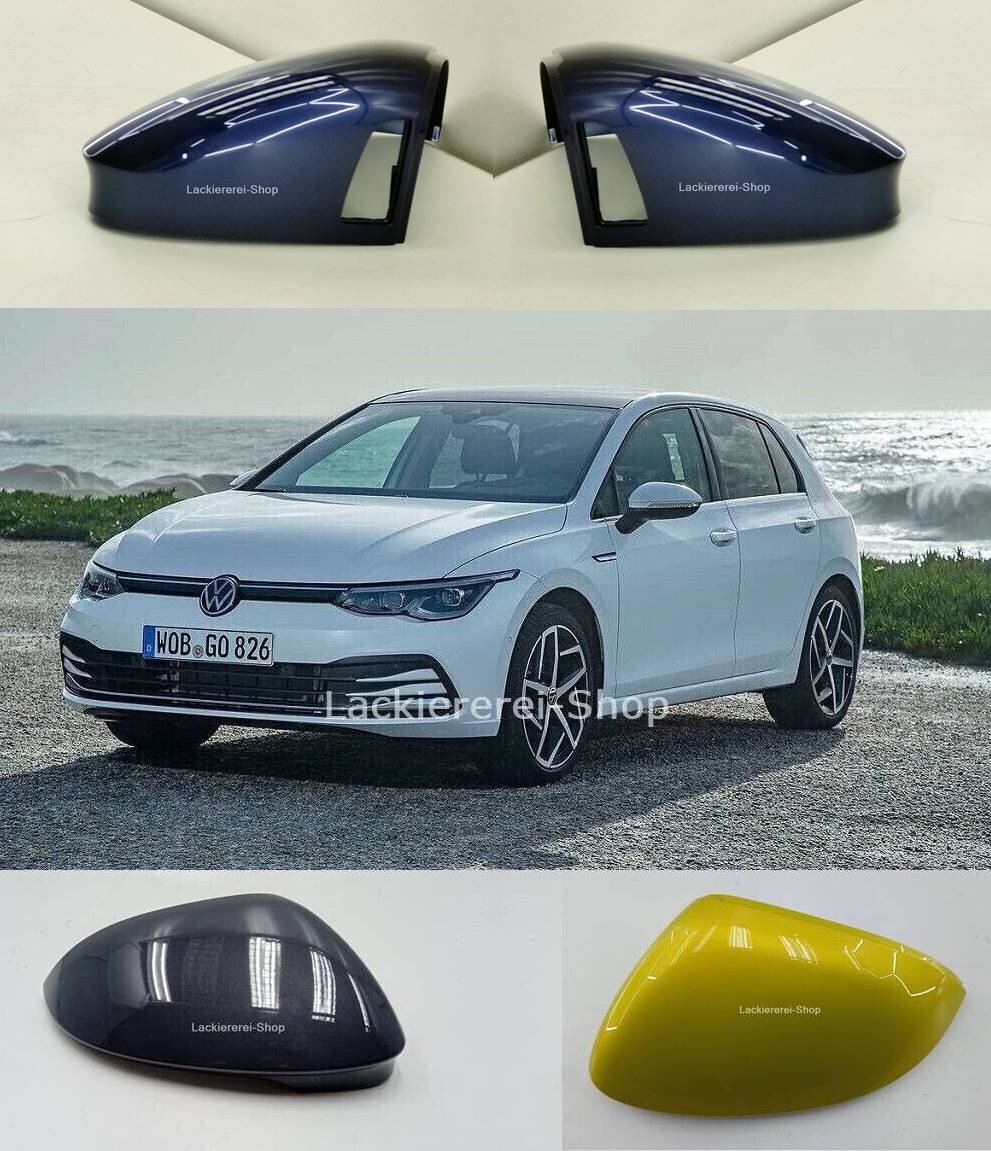 AUßENSPIEGEL KAPPE/GEHÄUSE LACKIERT IN WUNSCHFARBE NEU für VW Golf 8 2019-