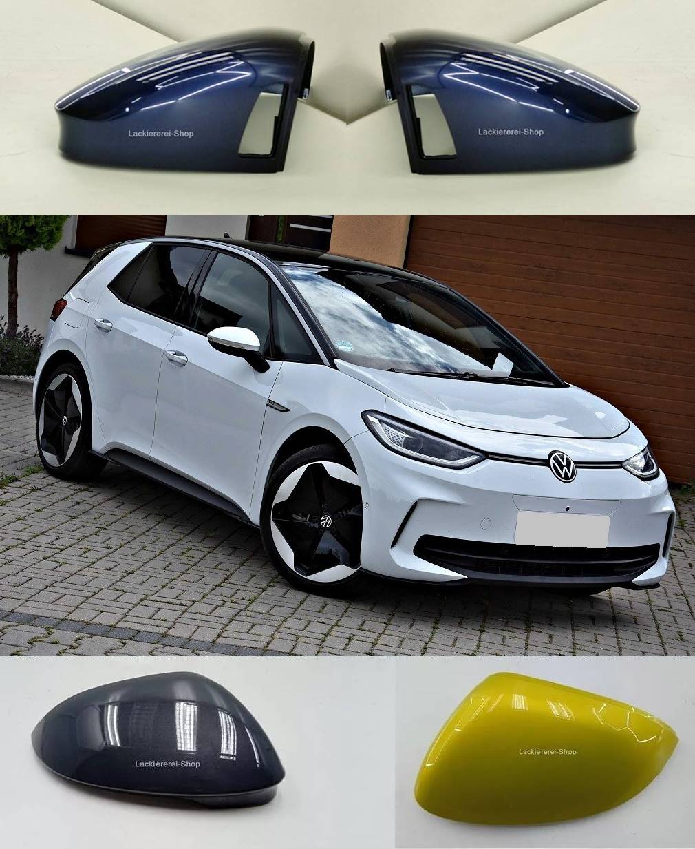 AUßENSPIEGEL KAPPE/GEHÄUSE LACKIERT IN WUNSCHFARBE NEU für VW ID3