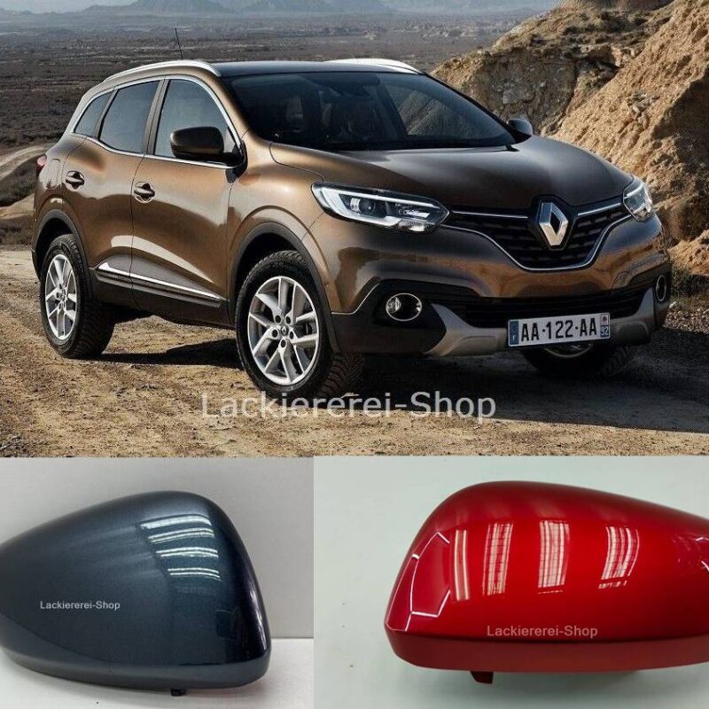 AUßENSPIEGEL KAPPE/GEHÄUSE LACKIERT IN WUNSCHFARBE NEU für Renault Kadjar