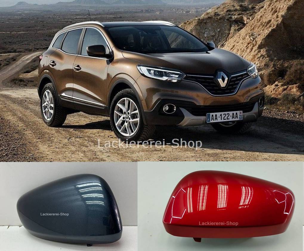 AUßENSPIEGEL KAPPE/GEHÄUSE LACKIERT IN WUNSCHFARBE NEU für Renault Kadjar