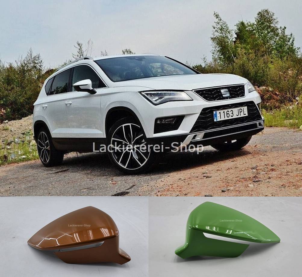 AUßENSPIEGEL KAPPE/GEHÄUSE LACKIERT IN WUNSCHFARBE NEU für Seat Ateca/Cupra Ateca