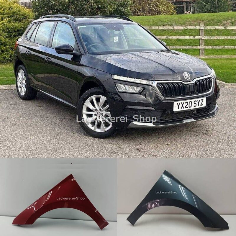 KOTFLÜGEL VORNE LACKIERT IN WUNSCHFARBE NEU für Skoda Kamiq 2019-