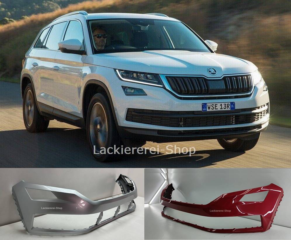 STOßSTANGE VORNE LACKIERT IN WUNSCHFARBE NEU für Skoda Kodiaq 2016-2021