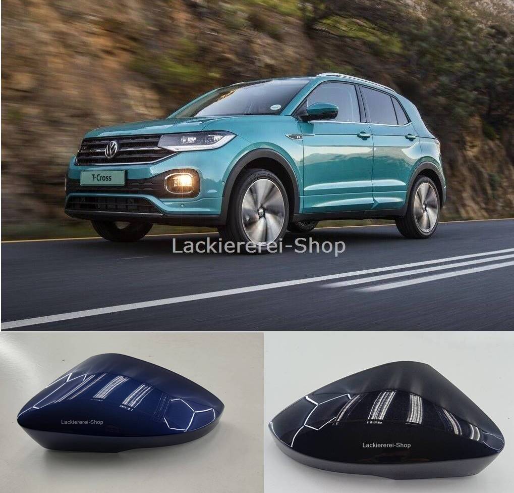 AUßENSPIEGEL KAPPE/GEHÄUSE LACKIERT IN WUNSCHFARBE NEU für VW T-Cross 2018-2023