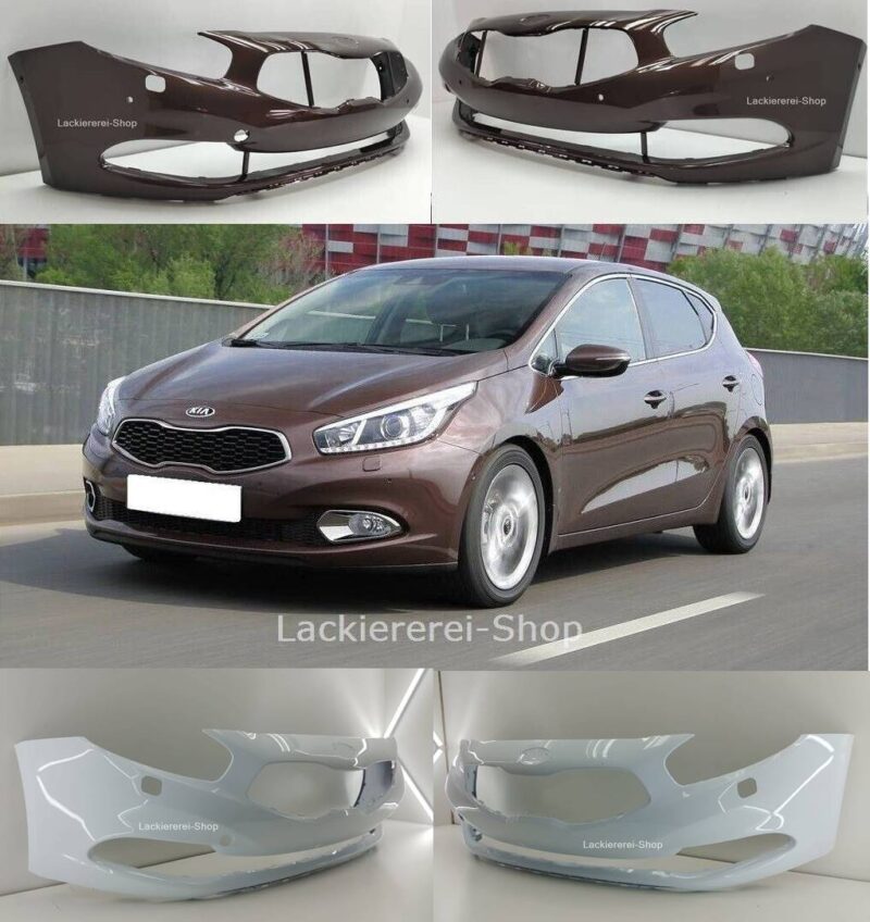 STOßSTANGE VORNE LACKIERT IN WUNSCHFARBE NEU für Kia Ceed 2012-2015 versch. Varianten