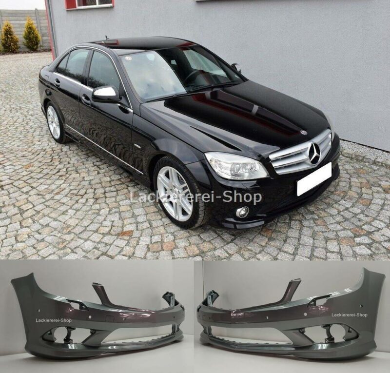 STOßSTANGE VORNE LACKIERT IN WUNSCHFARBE für Mercedes C W204 AMG 2007-2011