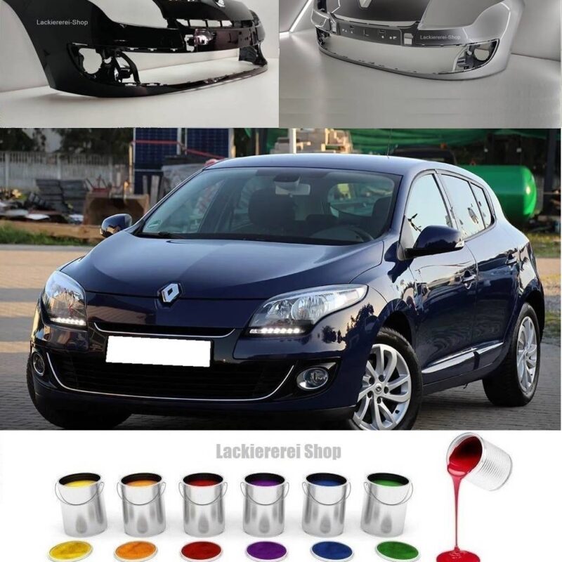 STOßSTANGE VORNE LACKIERT IN WUNSCHFARBE NEU für Renault Megane 2012-2014 Fünftürer/Combi