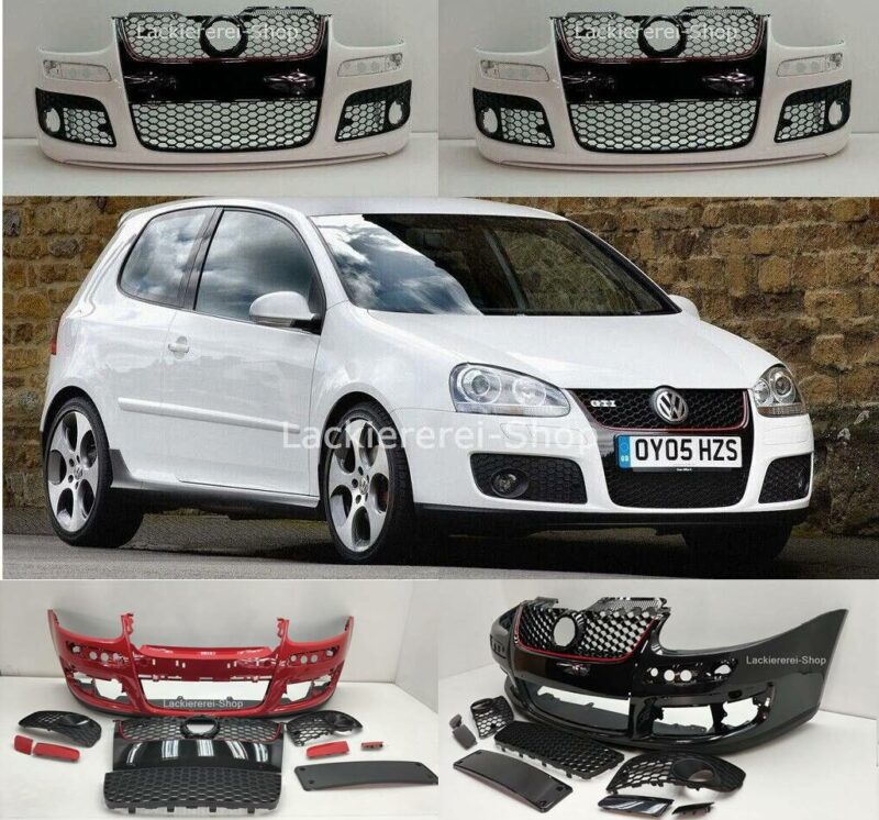 STOßSTANGE VORNE LACKIERT IN WUNSCHFARBE NEU für VW Golf V GTI SET