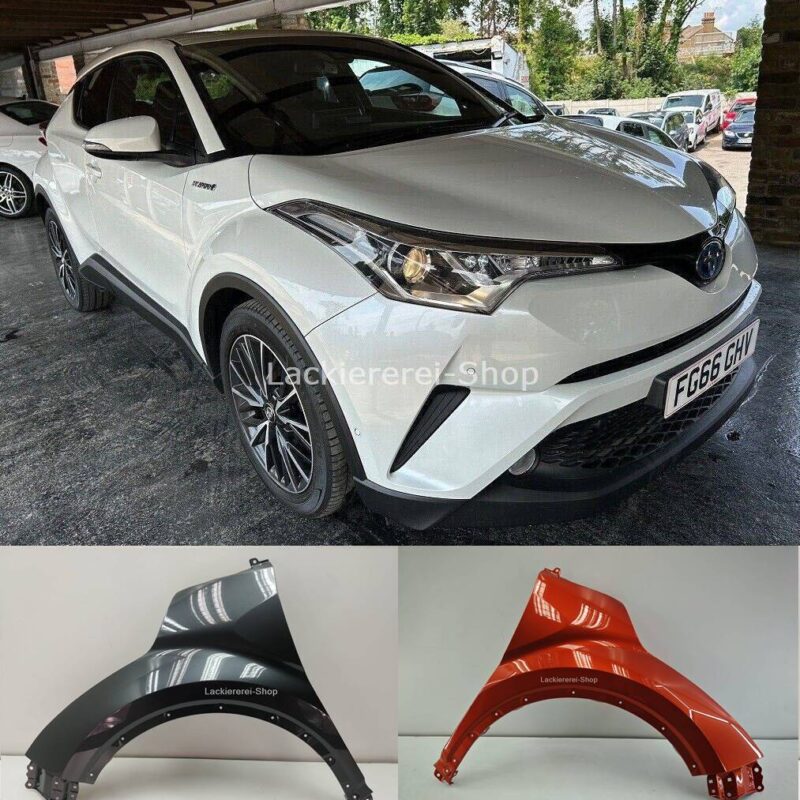 KOTFLÜGEL VORNE LACKIERT IN WUNSCHFARBE NEU für Toyota C-HR 2016-2023