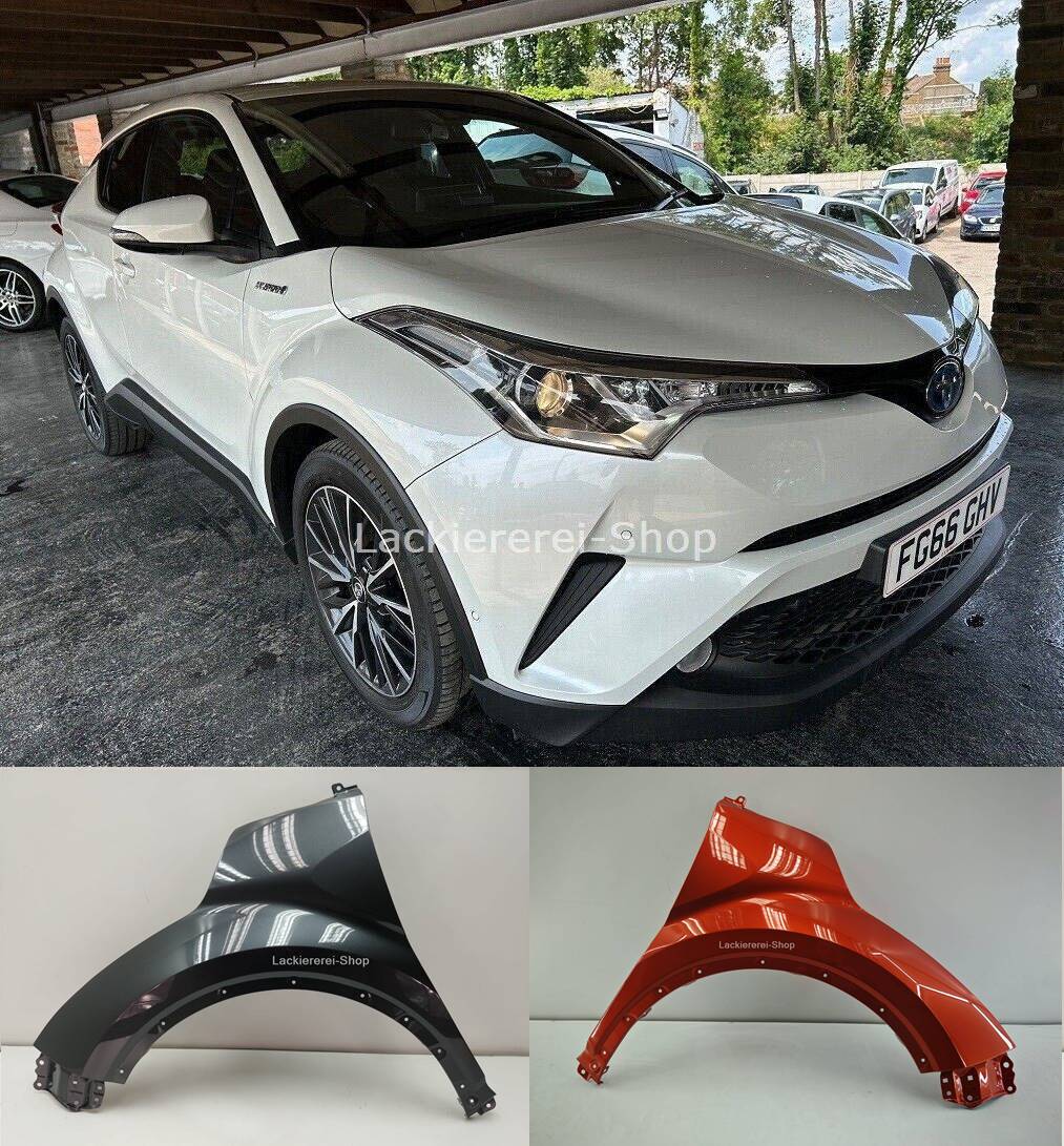 KOTFLÜGEL VORNE LACKIERT IN WUNSCHFARBE NEU für Toyota C-HR 2016-2023