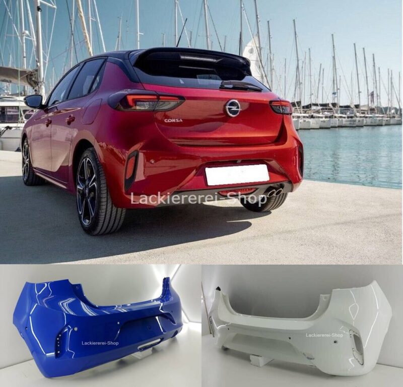 STOßSTANGE HINTEN LACKIERT IN WUNSCHFARBE NEU für Opel Corsa F versch. Varianten