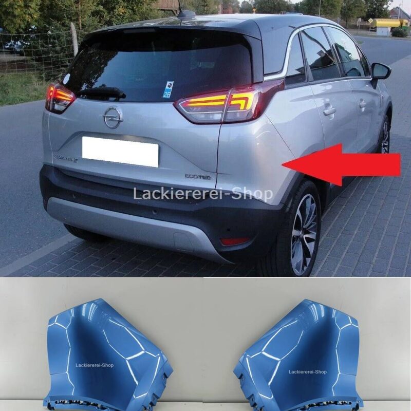 STOßSTANGE ECKE HINTEN LACKIERT IN WUNSCHFARBE NEU für Opel Crossland / X 2017-