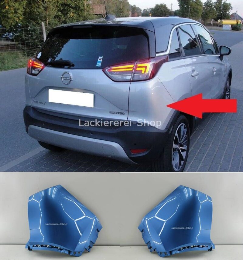 STOßSTANGE ECKE HINTEN LACKIERT IN WUNSCHFARBE NEU für Opel Crossland / X 2017-