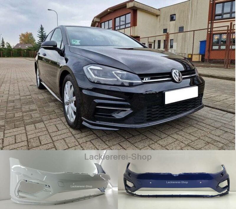 STOßSTANGE VORNE LACKIERT IN WUNSCHFARBE NEU Original VW Golf 7 2017-2020 R/R-Line
