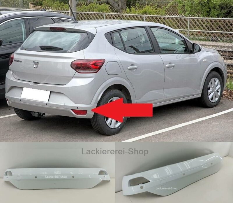 STOßSTANGE HINTEN UNTERTEIL LACKIERT IN WUNSCHFARBE NEU für Dacia Sandero 2021-