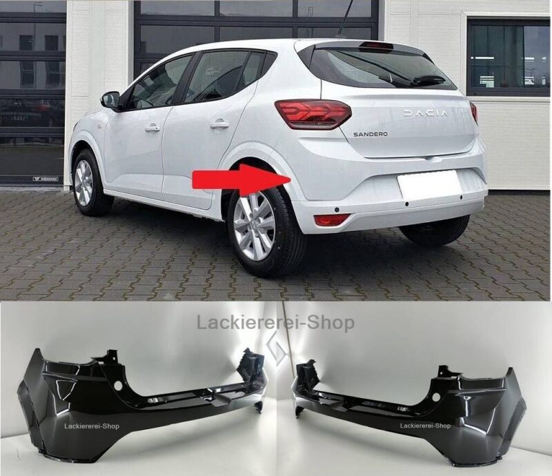STOßSTANGE HINTEN LACKIERT IN WUNSCHFARBE NEU für Dacia Sandero III 2021-
