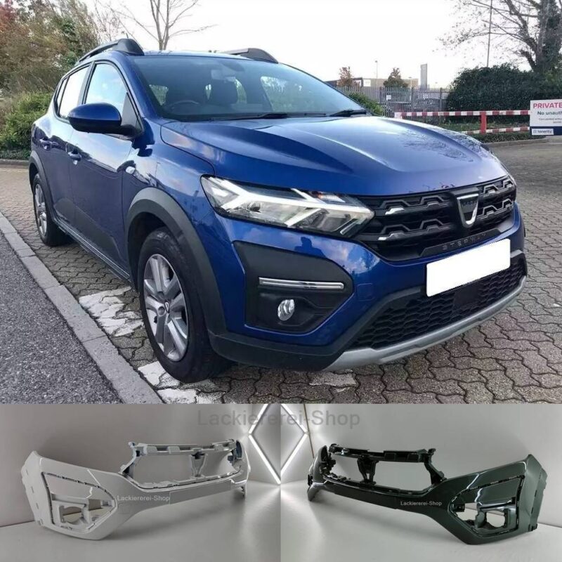 STOßSTANGE VORNE LACKIERT IN WUNSCHFARBE NEU für Dacia Sandero III Stepway 2021-