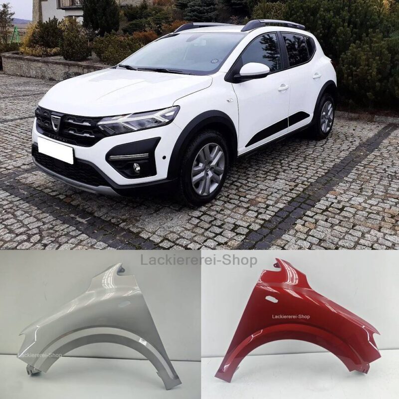 KOTFLÜGEL VORNE LACKIERT WUNSCHFARBE NEU für Dacia Sandero Stepway III 2021-