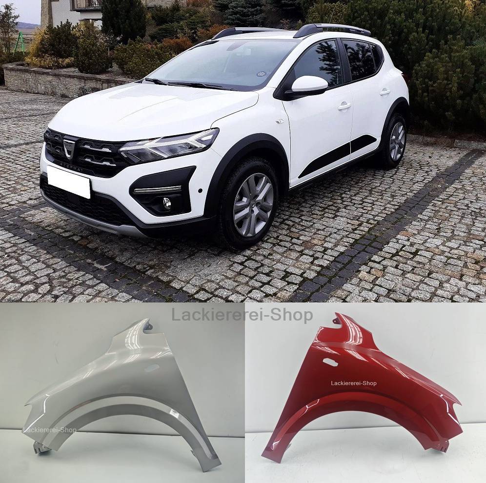KOTFLÜGEL VORNE LACKIERT WUNSCHFARBE NEU für Dacia Sandero Stepway III 2021-