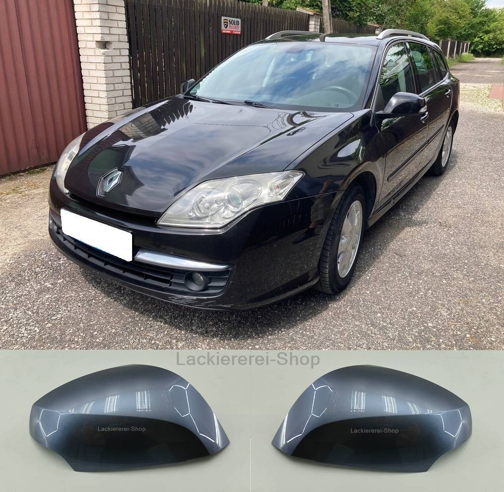 AUßENSPIEGEL KAPPE/GEHÄUSE LACKIERT IN WUNSCHFARBE NEU für Renault Laguna 2007-2015